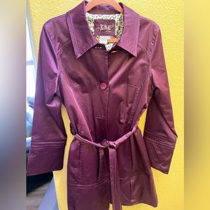 EUC, purple trench coat-lined. M
